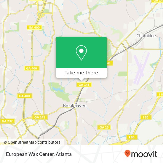 European Wax Center map