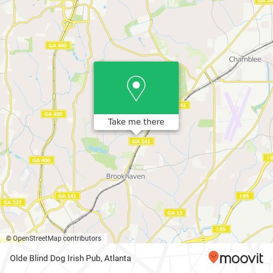 Olde Blind Dog Irish Pub map