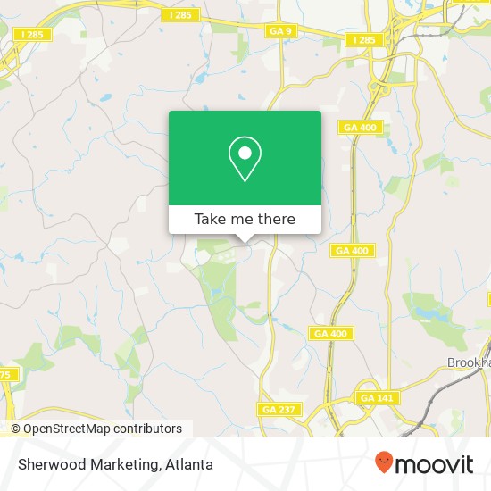 Mapa de Sherwood Marketing