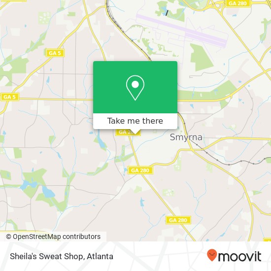Sheila's Sweat Shop map