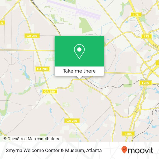 Mapa de Smyrna Welcome Center & Museum