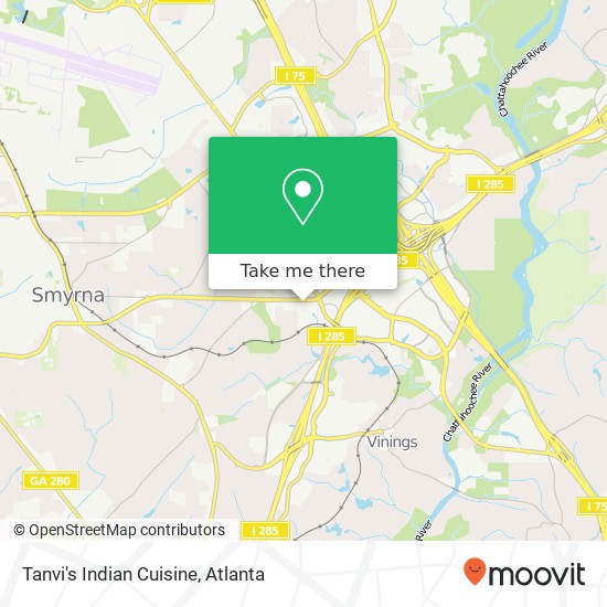 Mapa de Tanvi's Indian Cuisine