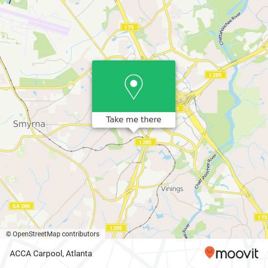 ACCA Carpool map