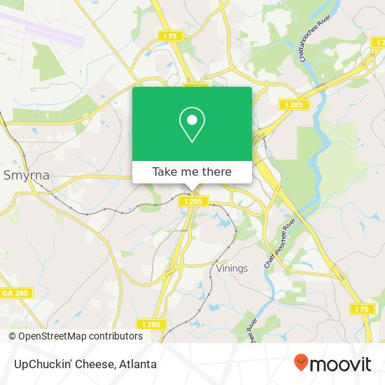 Mapa de UpChuckin' Cheese
