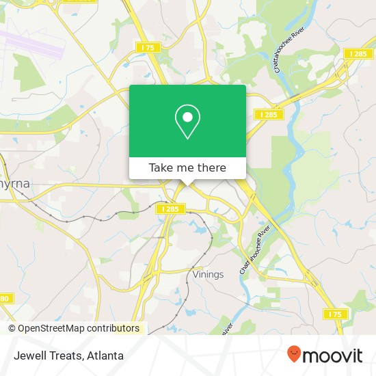 Jewell Treats map