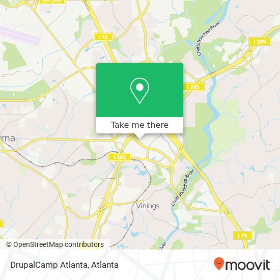 DrupalCamp Atlanta map
