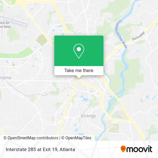 Mapa de Interstate 285 at Exit 19
