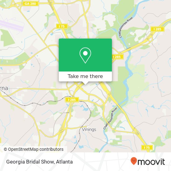 Georgia Bridal Show map