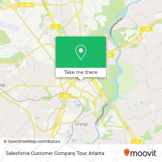 Mapa de Salesforce Customer Company Tour