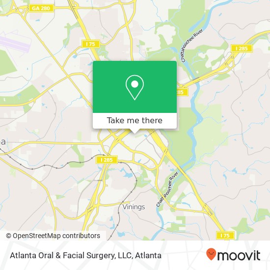 Mapa de Atlanta Oral & Facial Surgery, LLC