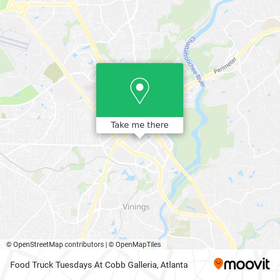 Mapa de Food Truck Tuesdays At Cobb Galleria