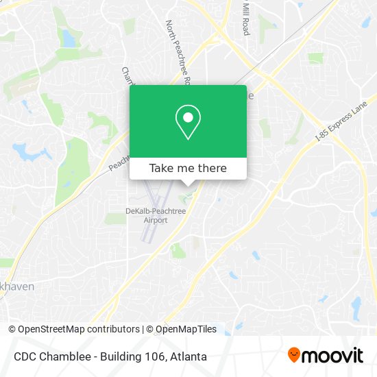 CDC Chamblee - Building 106 map