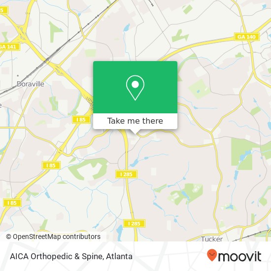 Mapa de AICA Orthopedic & Spine