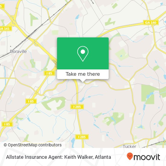 Mapa de Allstate Insurance Agent: Keith Walker