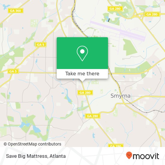 Mapa de Save Big Mattress