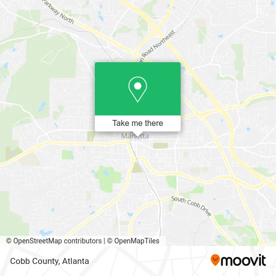 Cobb County map