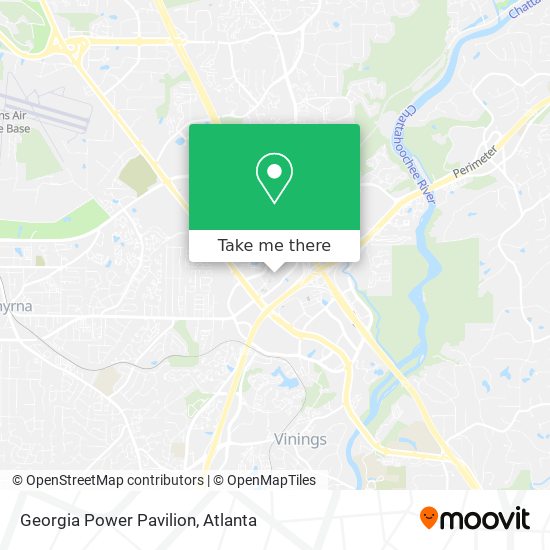 Georgia Power Pavilion map