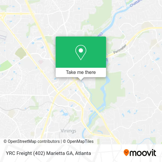 YRC Freight (402) Marietta GA map