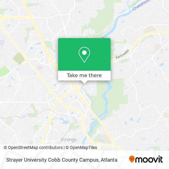 Mapa de Strayer University Cobb County Campus
