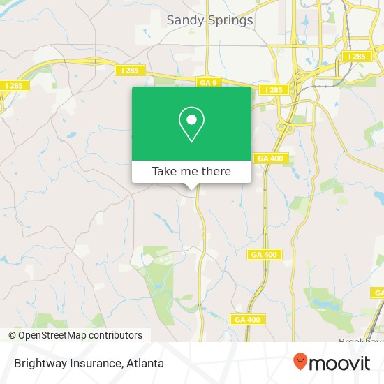 Brightway Insurance map