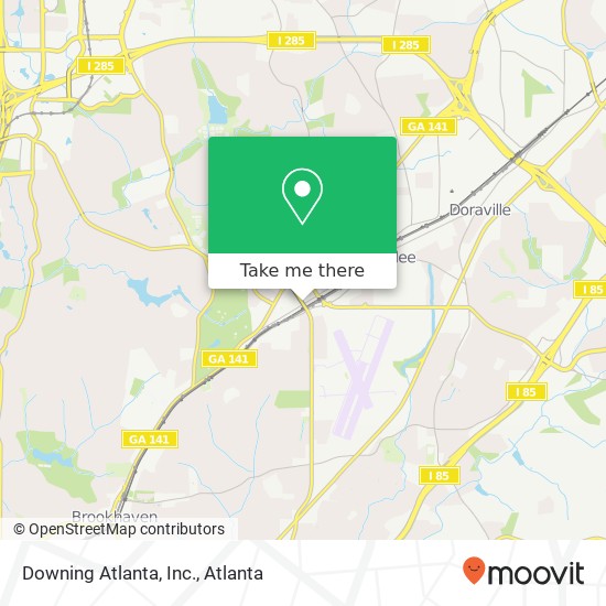 Downing Atlanta, Inc. map