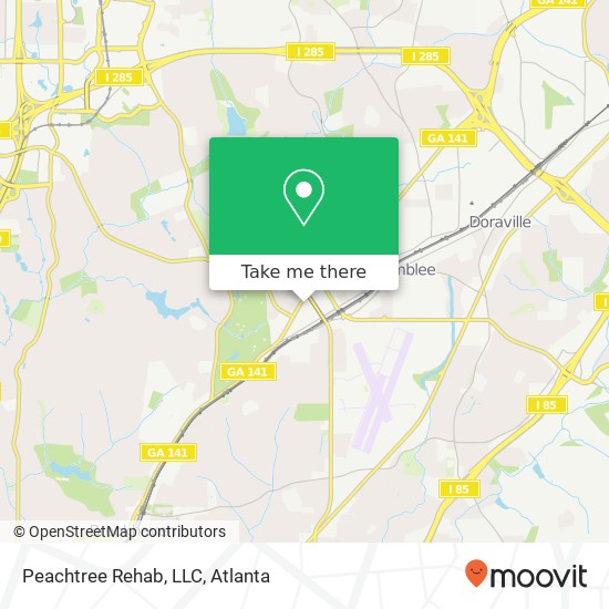 Peachtree Rehab, LLC map