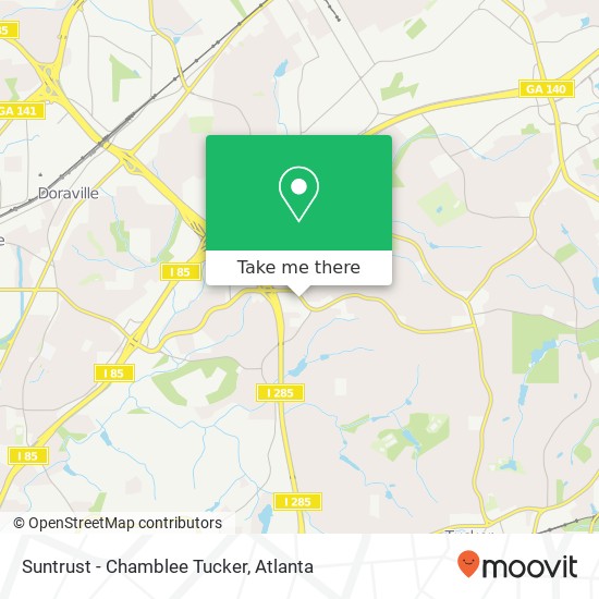 Mapa de Suntrust - Chamblee Tucker