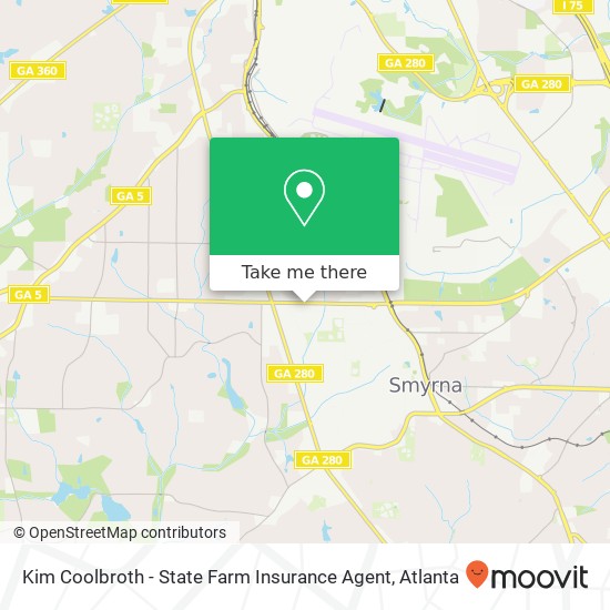 Mapa de Kim Coolbroth - State Farm Insurance Agent