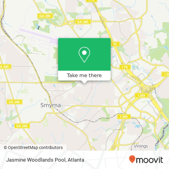 Mapa de Jasmine Woodlands Pool