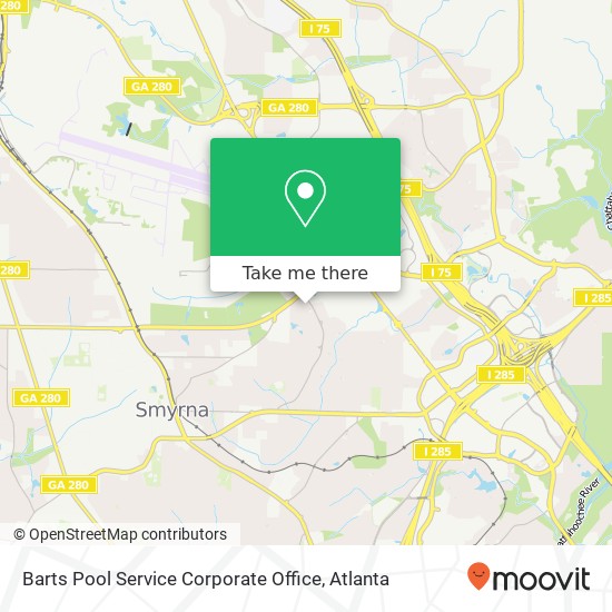 Mapa de Barts Pool Service Corporate Office