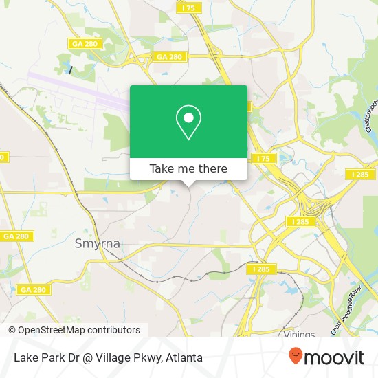 Mapa de Lake Park Dr @ Village Pkwy