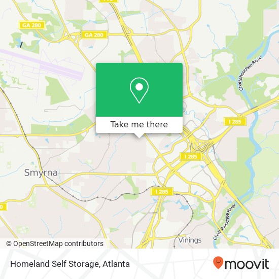 Homeland Self Storage map