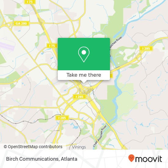 Mapa de Birch Communications