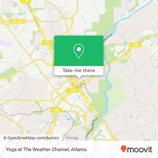 Yoga at The Weather Channel map