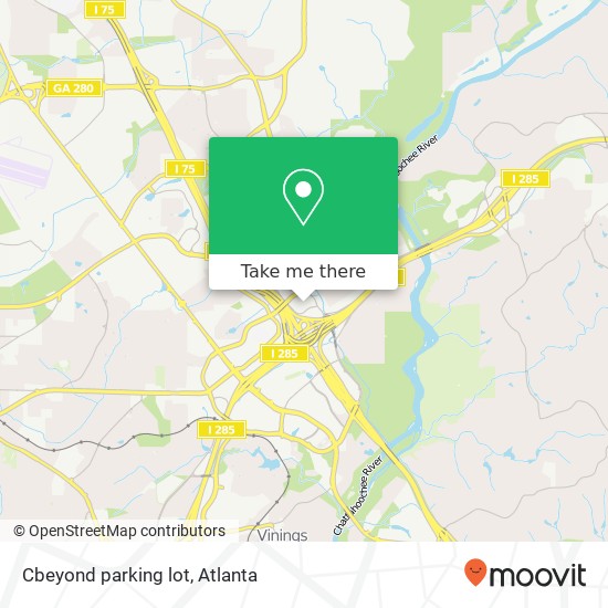 Mapa de Cbeyond parking lot