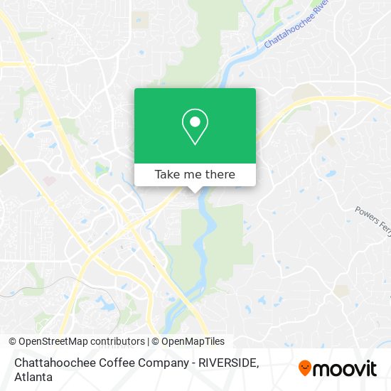Mapa de Chattahoochee Coffee Company - RIVERSIDE