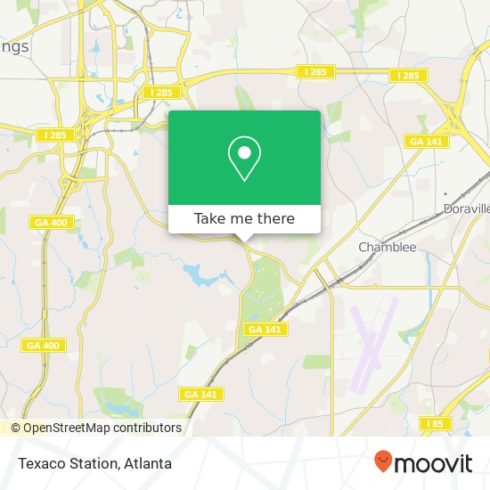 Texaco Station map