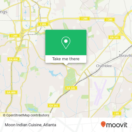 Moon Indian Cuisine map