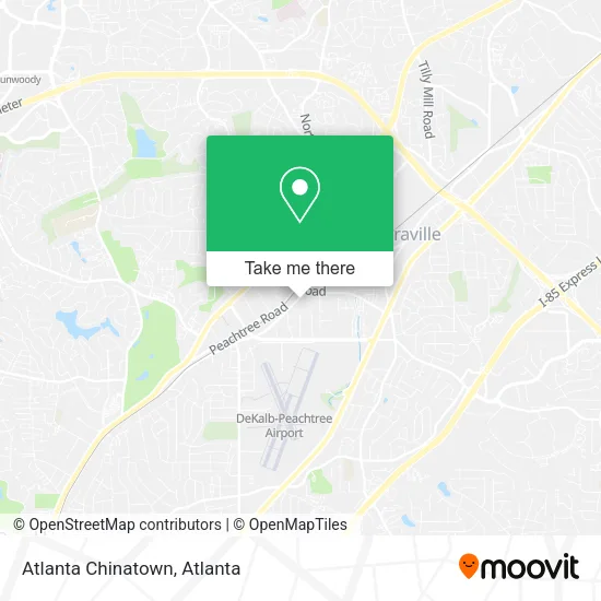 Atlanta Chinatown map