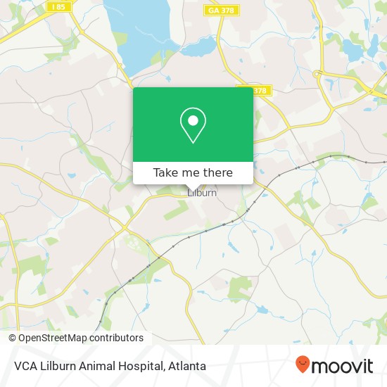 Mapa de VCA Lilburn Animal Hospital