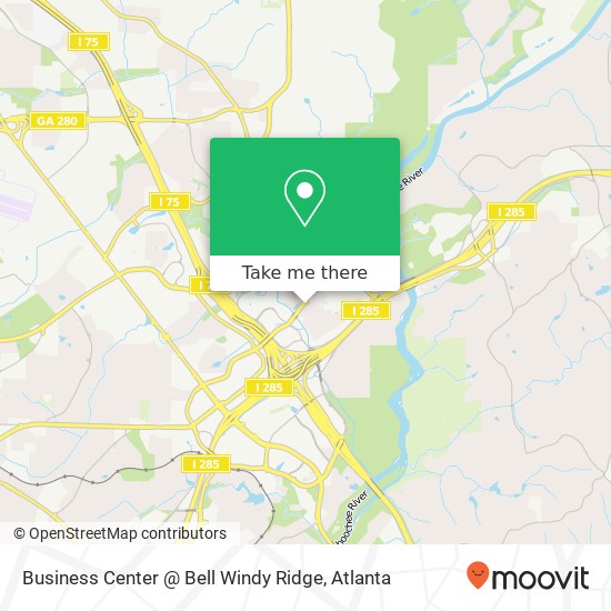 Mapa de Business Center @ Bell Windy Ridge