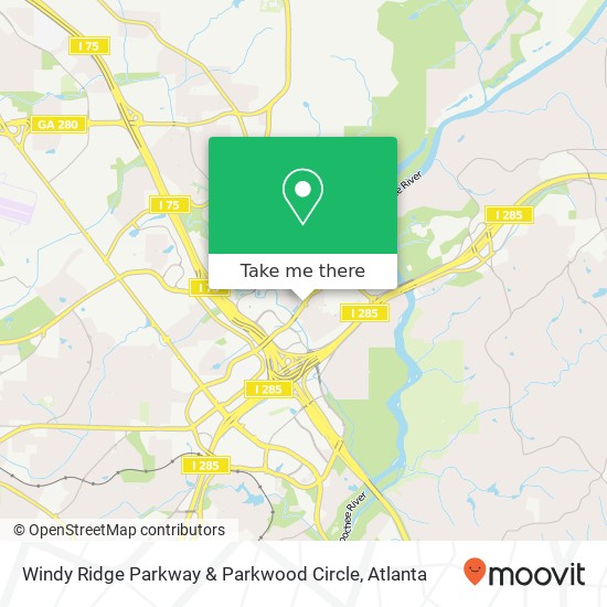 Windy Ridge Parkway & Parkwood Circle map