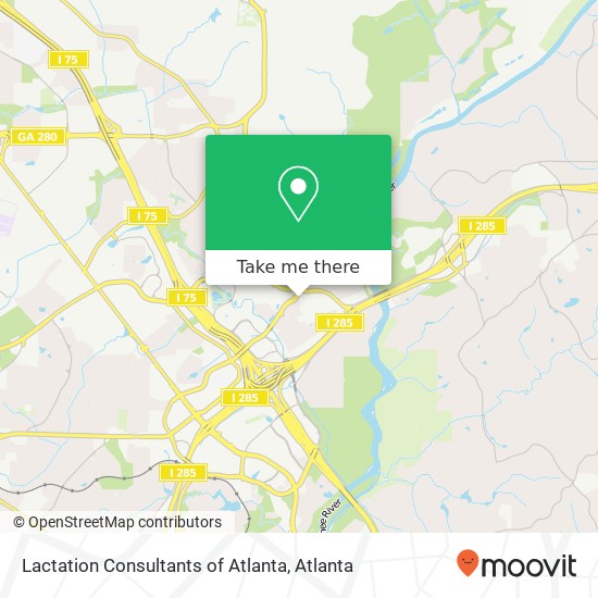 Lactation Consultants of Atlanta map