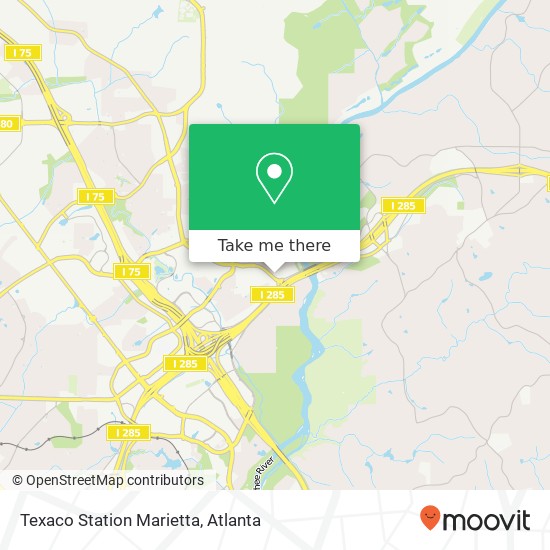 Mapa de Texaco Station Marietta