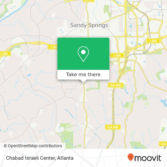 Mapa de Chabad Israeli Center