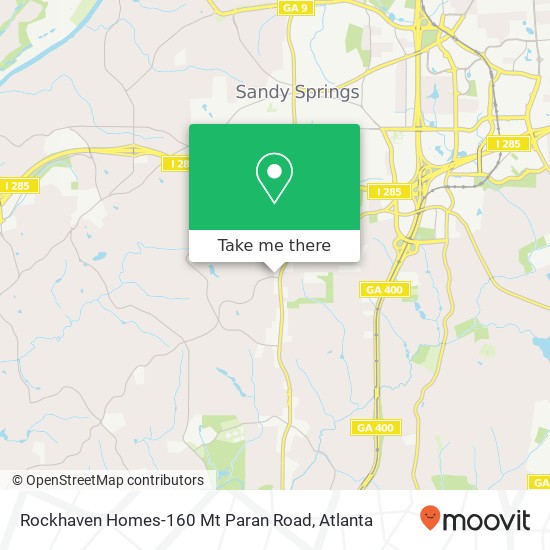 Mapa de Rockhaven Homes-160 Mt Paran Road