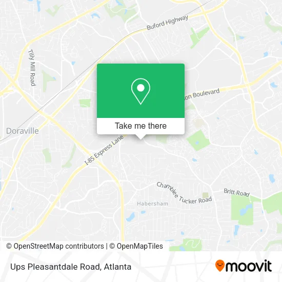Mapa de Ups Pleasantdale Road