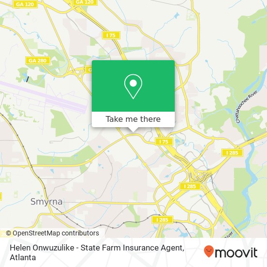 Mapa de Helen Onwuzulike - State Farm Insurance Agent