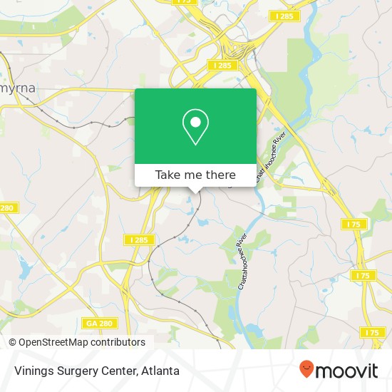 Vinings Surgery Center map