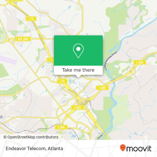 Mapa de Endeavor Telecom